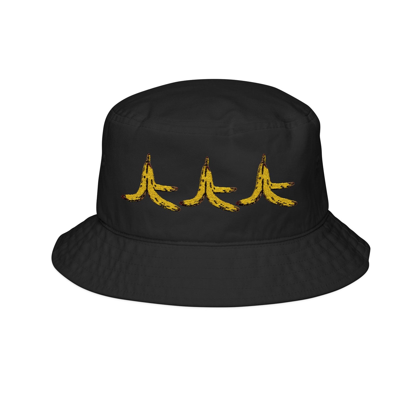 Banana Peel Embroidered Bucket Hat - Trendy Summer Hat, Outdoor Accessory, Beachwear, Gift for Him/Her, Fun Festival Hat