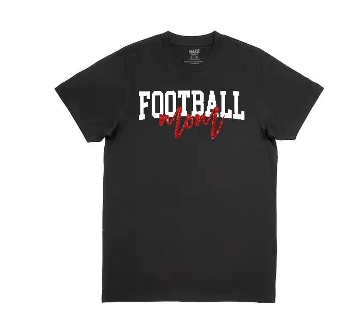 Football Mom T-shirt (black)