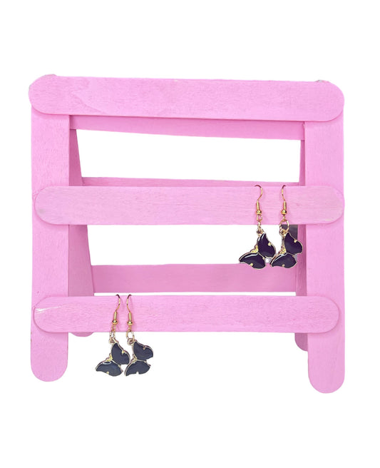 Butterfly dangling earrings