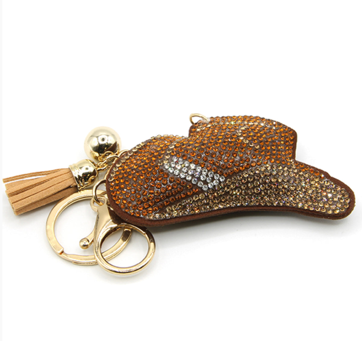 Rhinestone Cowboy Hat Keychain