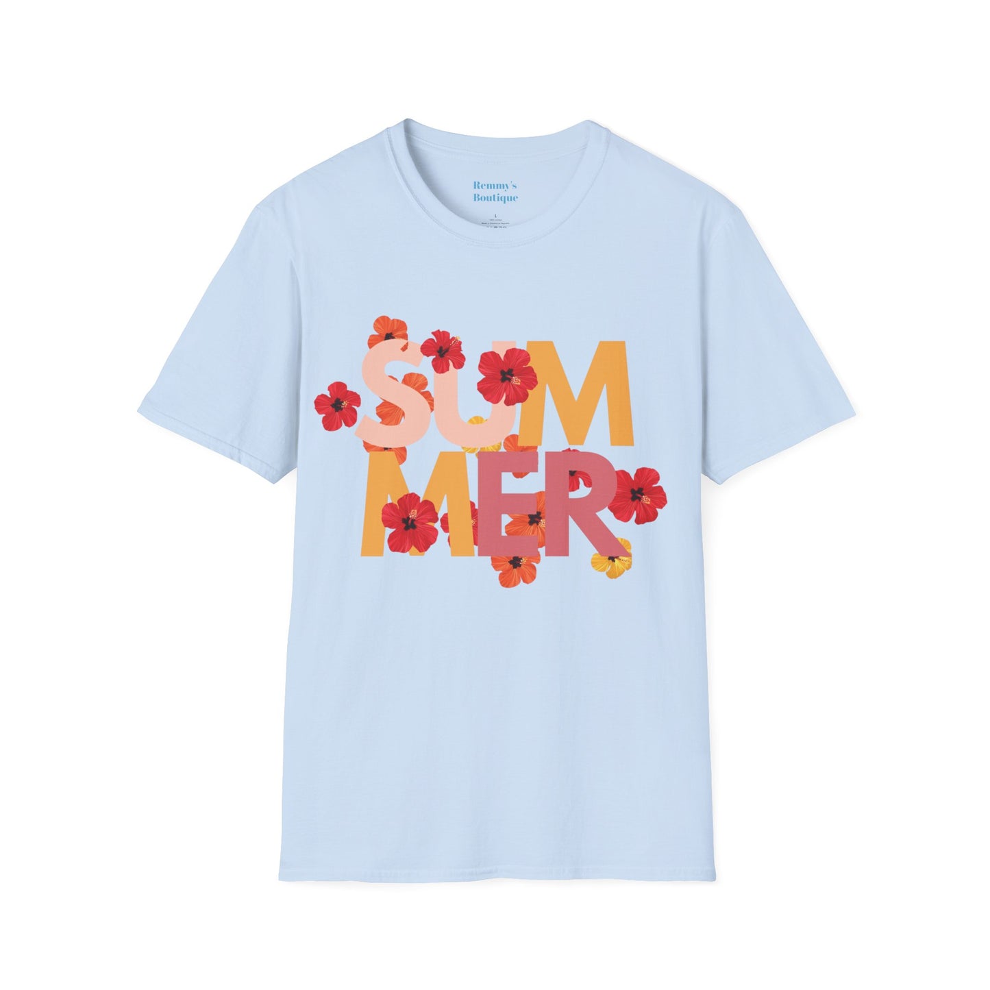 Summer Floral Unisex T-Shirt | Casual Wear for Warm Days, Beach Outfits
