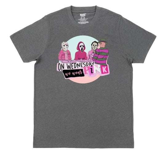 In October We Wear Pink T-Shirt(grey)