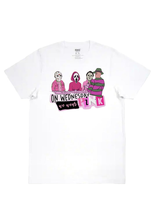In October We Wear Pink T-Shirt(white)