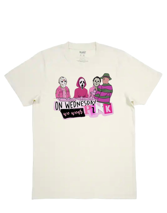In October We Wear Pink T-Shirt.(cream)
