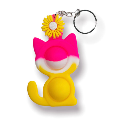 Cat Pop It Keychain
